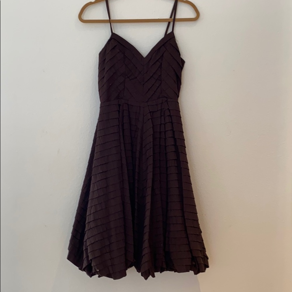 Tracy Reese pleated bubble hem dress. Size 4.